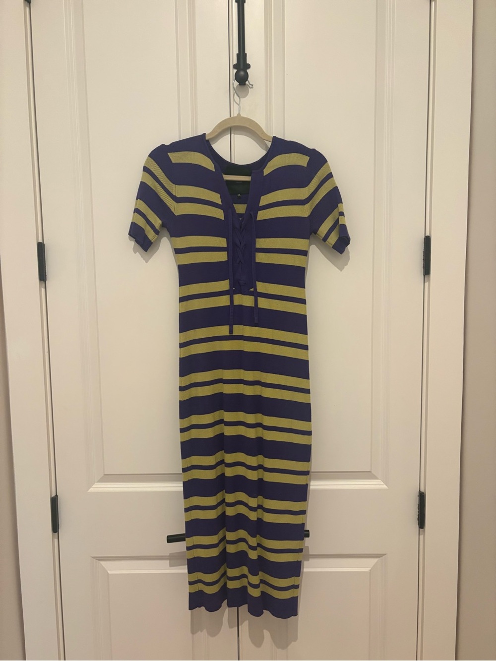 LSU game day dress - Purple and Yellow Knit Dress